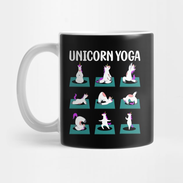 Yoga Unicorn Funny Cute Magical Namaste Meditation by Upswipe.de